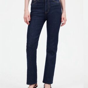 Madewell Women's Straight Leg Jeans - Dark Blue
